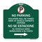 Signmission Violators Will Be Towed Away at Vehicle Owners Expense No Se Estacione Su Vehiculo, GW-1818-22736 A-DES-GW-1818-22736 - alternate 1